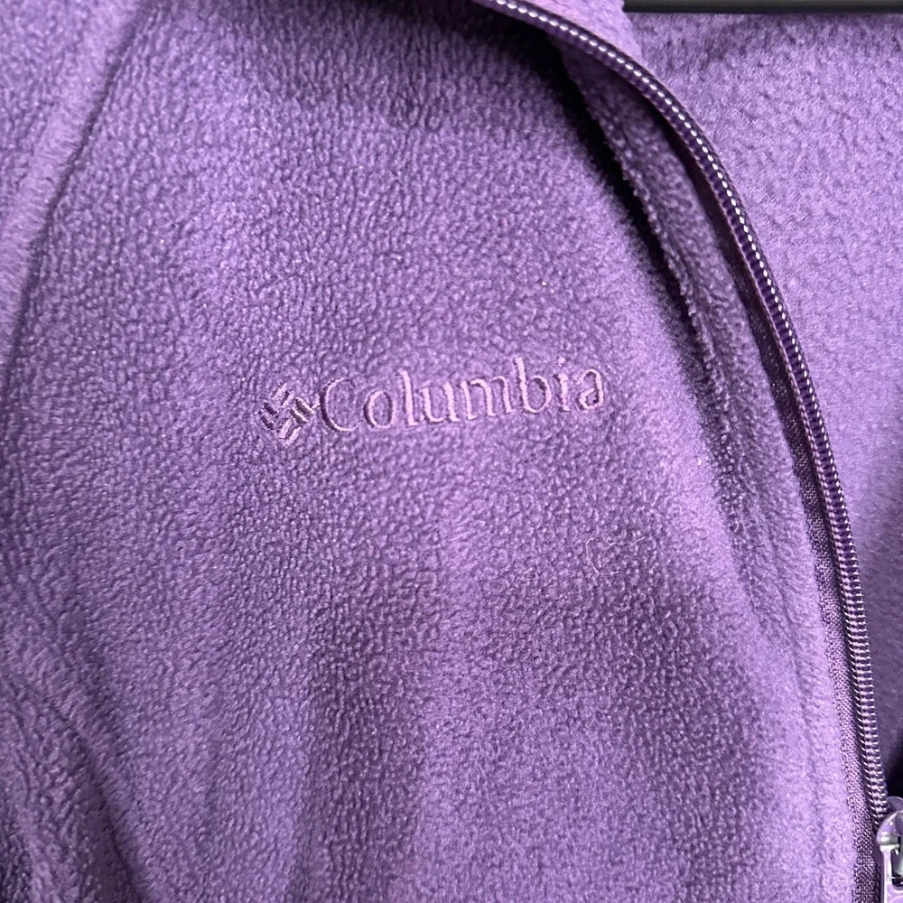 Columbia Youth Purple Full Zip Fleece Jacket WG6187 Size 14/16 Large
